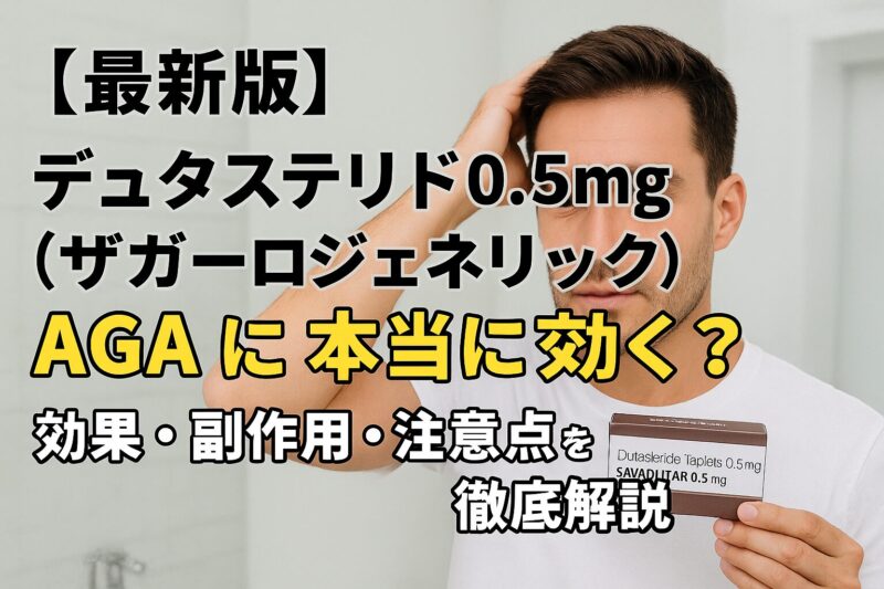 3. デュタステリド（ザガーロジェネリック）のAGAに対する効果