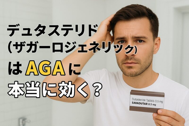 【最新版】デュタステリド0.5mg（ザガーロジェネリック）はAGAに本当に効く？効果・副作用・注意点を徹底解説
