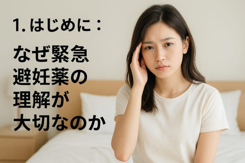 1. はじめに：なぜ緊急避妊薬の理解が大切なのか